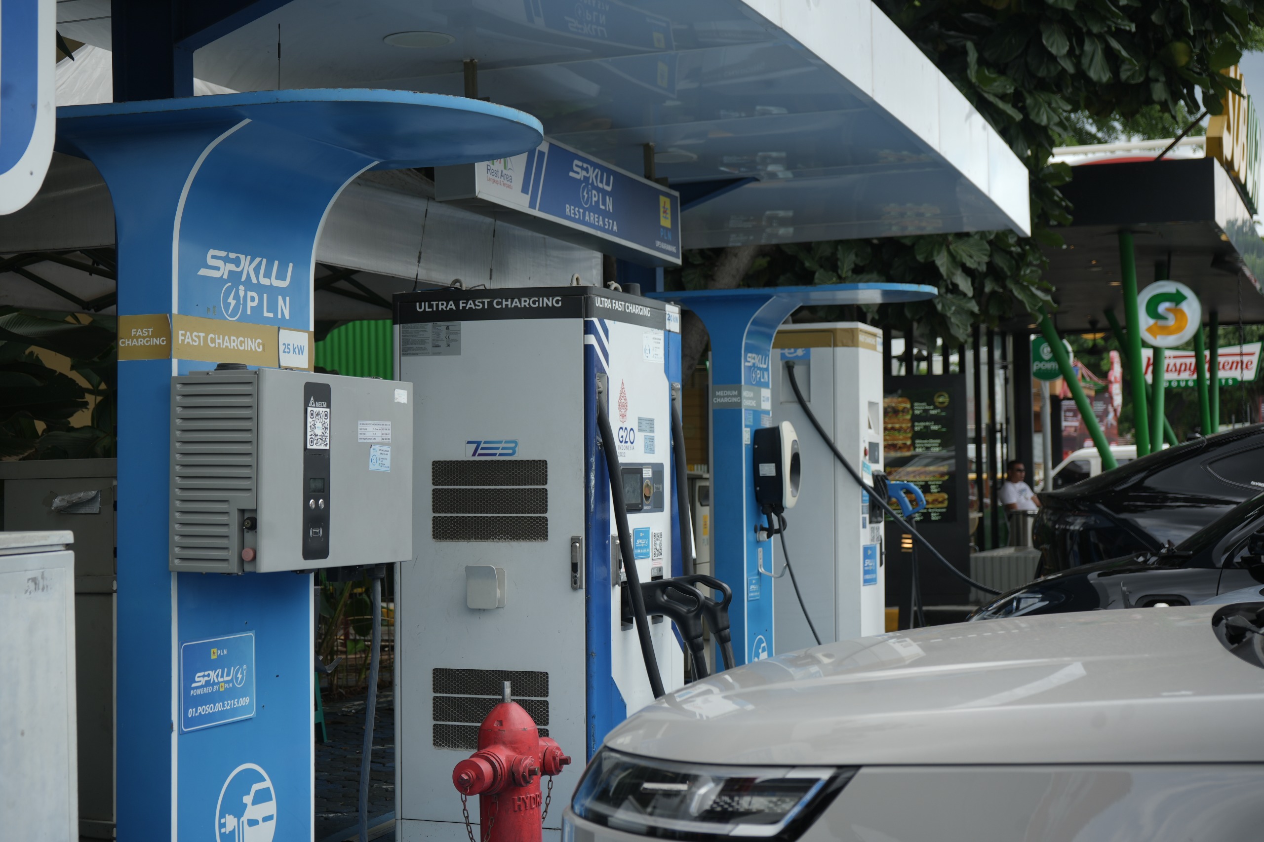 Ilustrasi SPKLU di Rest Area Tol (SinPo.id/ Dok. KemenPU)