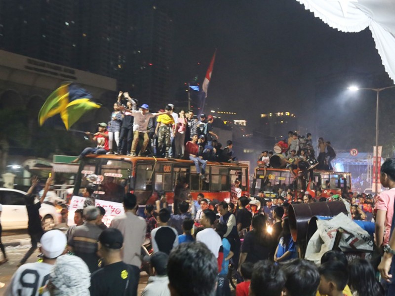 Konvoi kendaraan (SinPo.id/Beritajakarta)