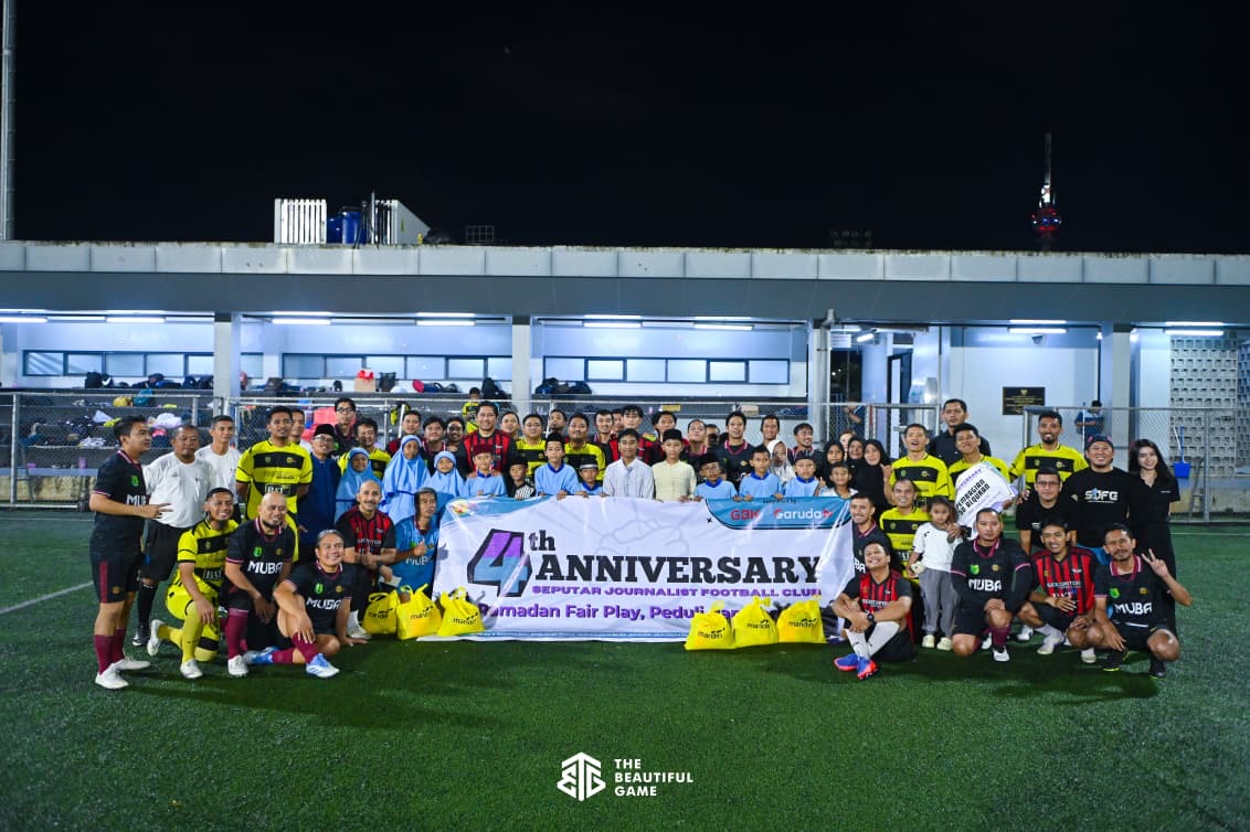Seejontor FC ulang tahun ke-4 , komunitas jurnalis perkuat silaturahmi dan aksi sosial. (SinPo.id/Istimewa)