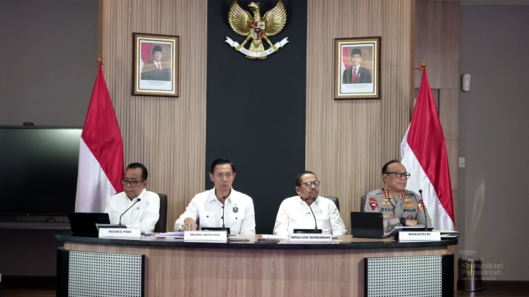 Menko Infrastruktur dan Pembangunan Kewikayahan AHY (SinPo.id/Tim Media)