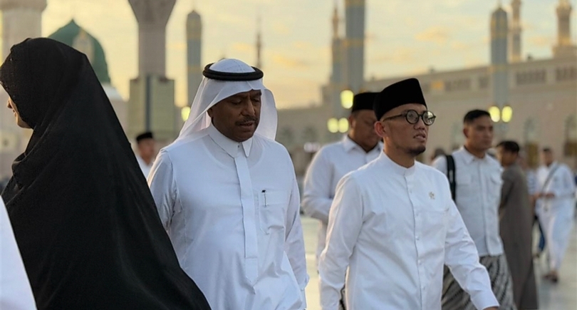 Wamenhaj Dahnil meninjau kesiapan layanan haji 2026. (SinPo.id/dok. Kemenhaj)