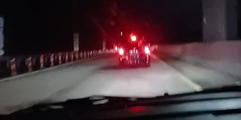Kondisi Tol Japek 2 Selatan Fungsional pada malam hari (Sinpo.id)