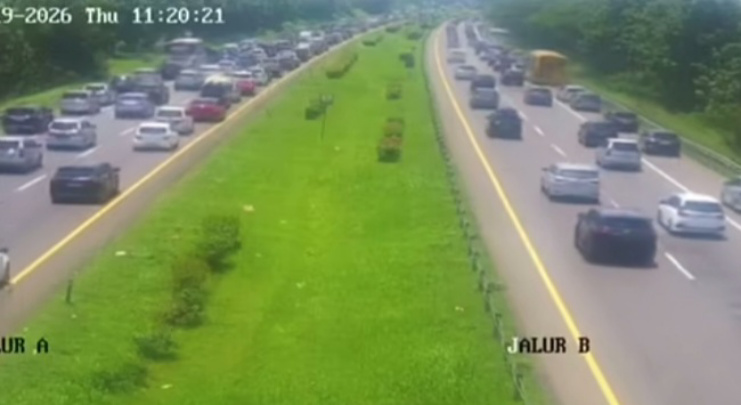 Kondisi Tol Cipali (SinPo.id/Tangkapan layar)