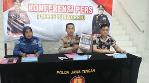 Konferensi pers kasus peredaran obat ilegal di Polres Purworejo (SinPo.id/ Humas Polri)