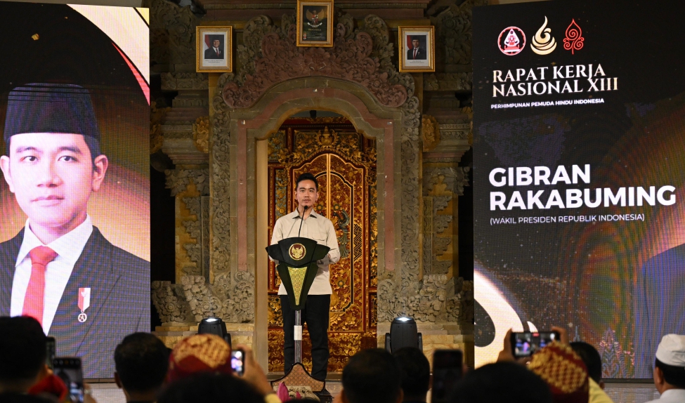 Wapres Gibran Rakabuming Raka di pembukaan Rakernas DPN Peradah (SinPo.id/Setwapres)