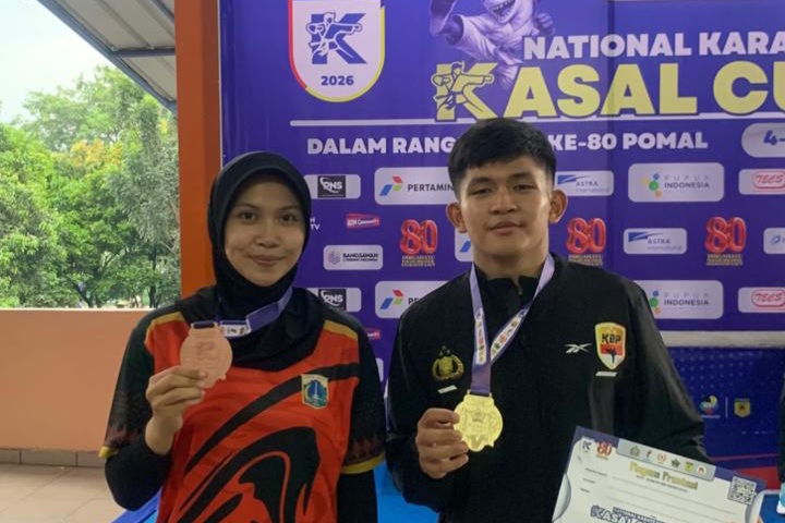 Dua anggota Polri yang meraih emas dan perunggu (SinPo.id/Dok.Polri)