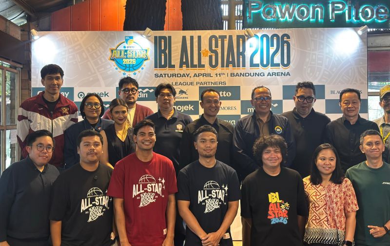 Indonesian Basketball League (IBL) saat menggelar konferensi pers jelang gelaran IBL All Star di Kota Bandung, Jawa Barat. (SinPo.id/Antara)