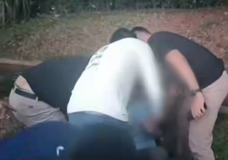 Para pelaku saat diringkus di Banten (SinPo.id/Tangkapan layar)