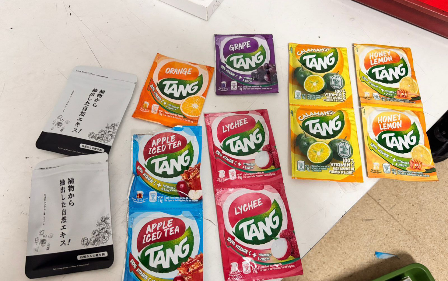 Barang bukti narkoba kemasan minuman saset (SinPo.id/Dok.Polri)