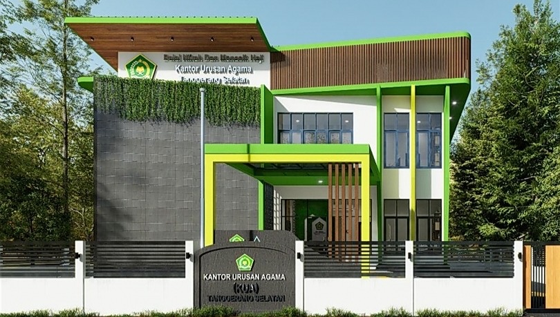 Ilustrasi gedung Kantor Urusan Agama. (SinPo.id/dok. Kemenag)