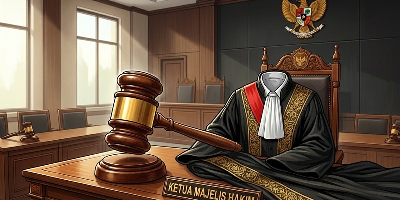 Ilustrasi hakim (Sinpo.id/Gemini)