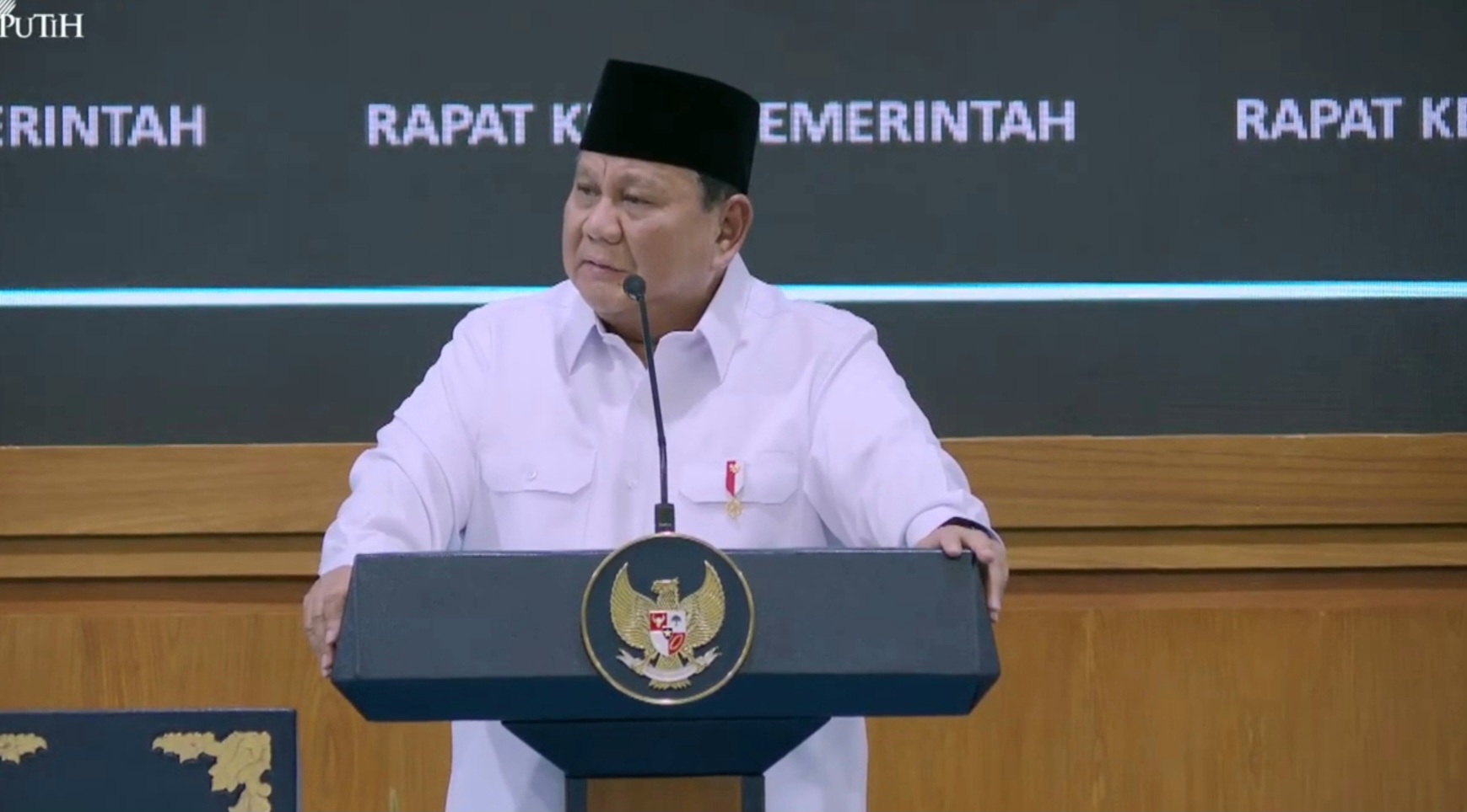 Presiden Prabowo Subianto (SinPo.id/Youtube Biro Setpres)