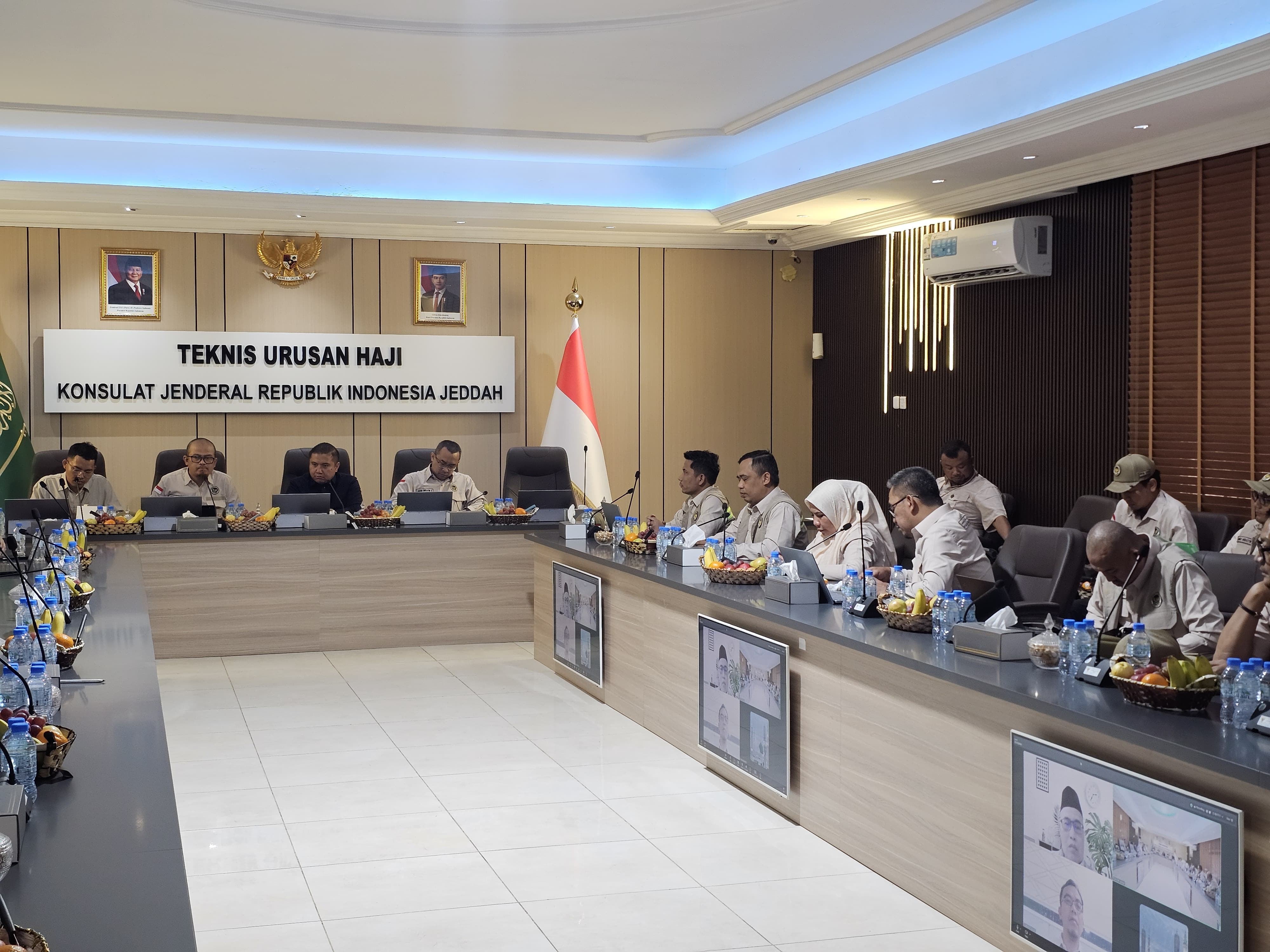 Konsolidasi internal PPIH Arab Saudi jelang musim haji 2026 (SinPo.id/ Dok. PPIH)