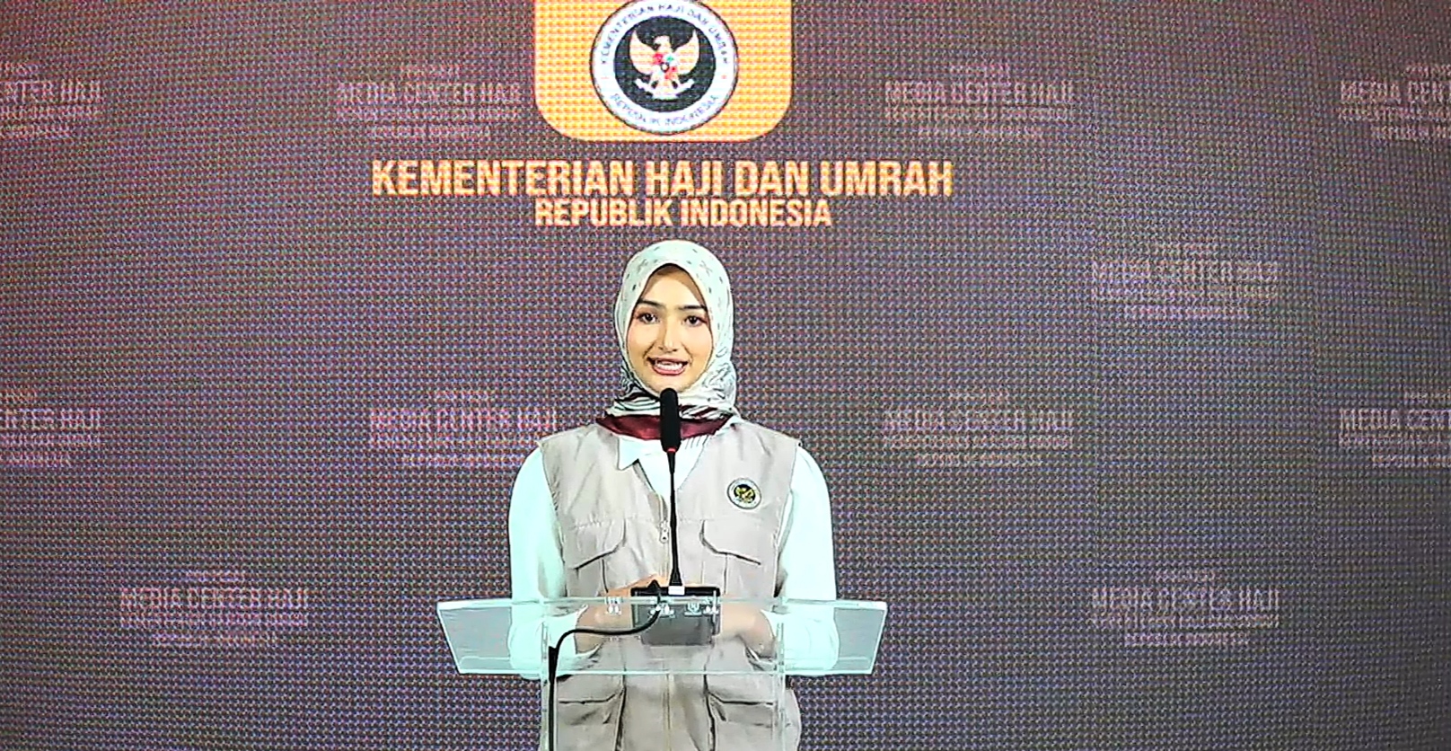 Juru Bicara Kementerian Haji dan Umrah, Suci Annisa (Foto: SinPo.id/Kemenhaj RI)