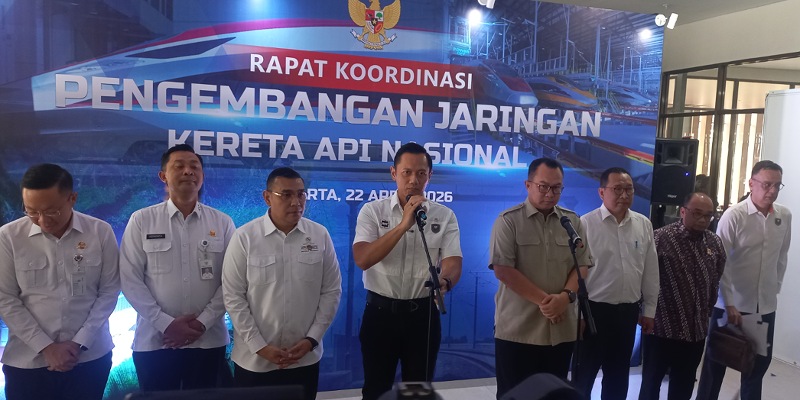 Rapat koordinasi pengembangan jaringan kereta api nasional (Sinpo.id)