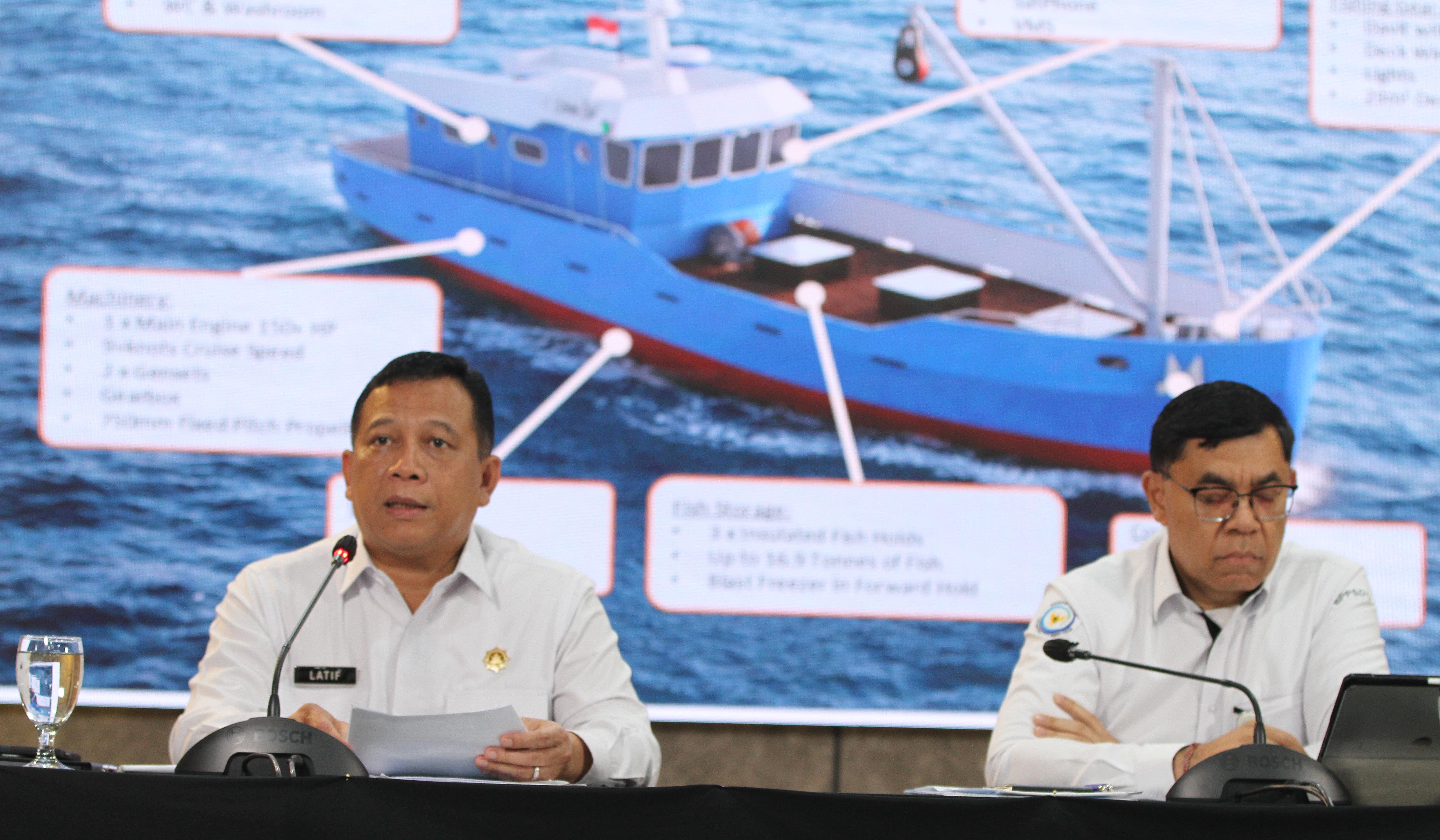 Konferensi pers launching rekrutmen Awak Kapal Perikanan. (Agus Priatna/SinPo.id)