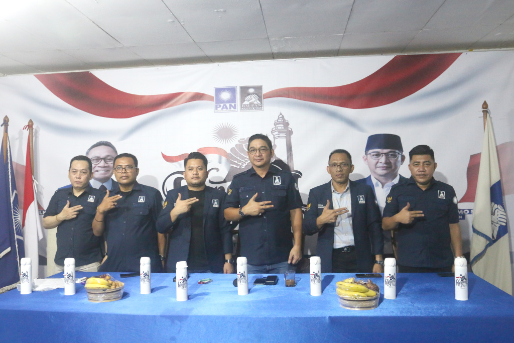Kongres VII Barisan Muda (BM) PAN memggelar konferensi pers terkait persiapan Kongres VII di Anyer (Ashar/SinPo.id)