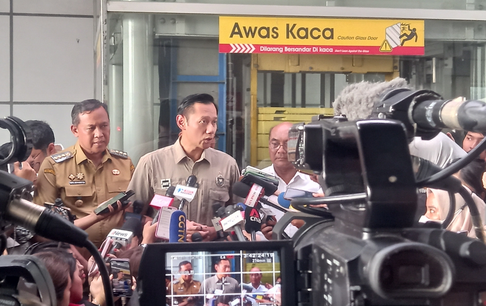 Menko Infrastruktur Agus Harimurti Yudhoyono (SinPo.id/Firdausi)