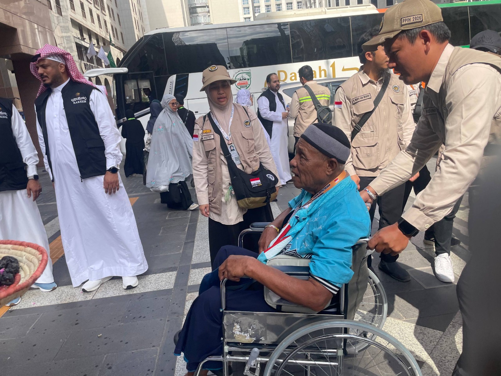 Kloter pertama jemaah haji Indonesia tiba di Madinah (SinPo.id/ Dok. Kemenhaj)