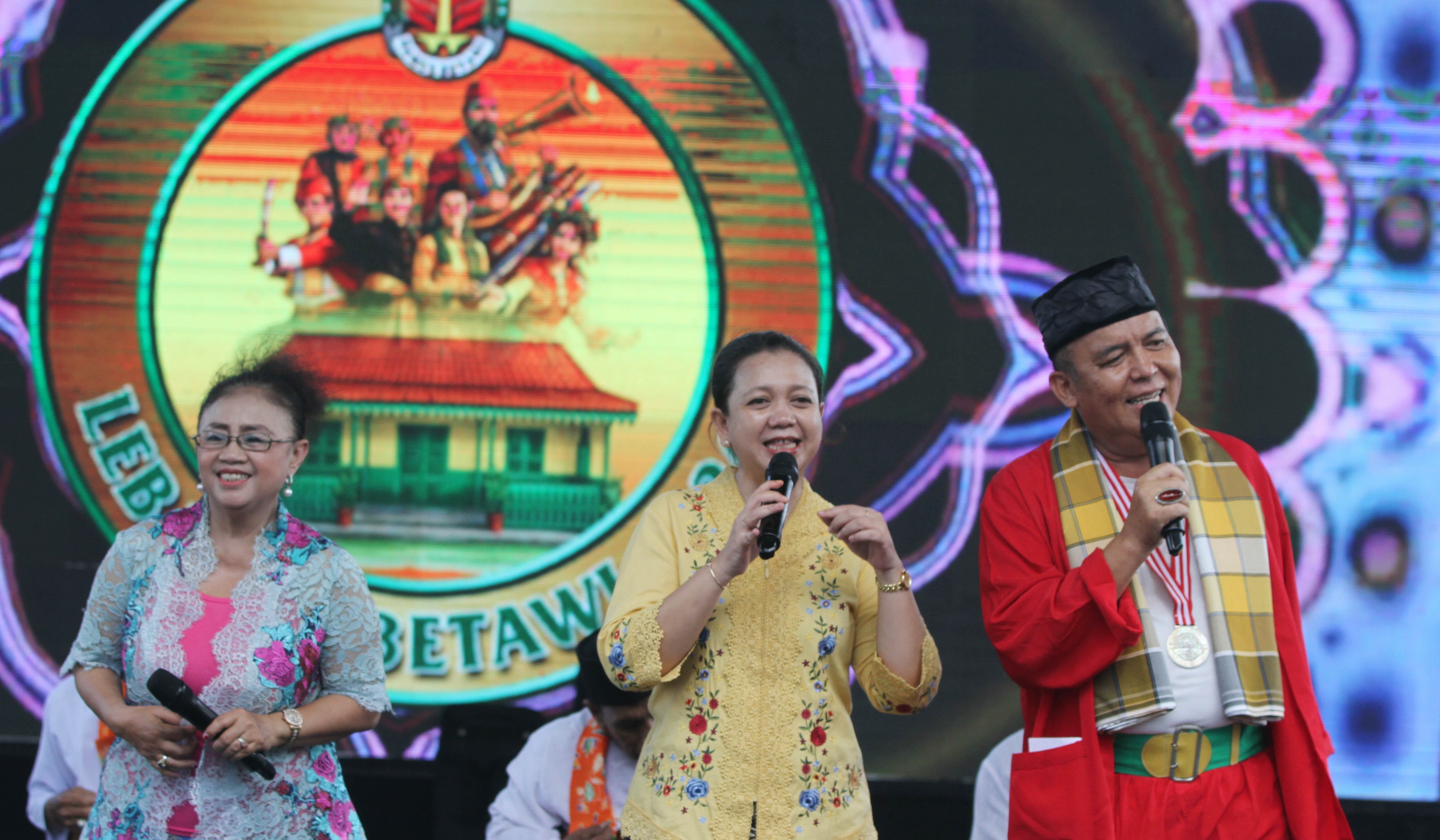Suasana Lebaran Betawi 2026 di Lapangan Banteng, Jakarta. (Agus Priatna/SinPo.id)