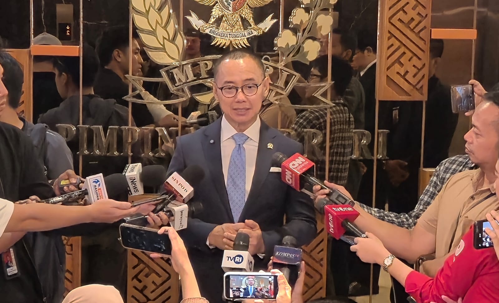 Wakil Ketua MPR RI Eddy Soeparno (SinPo.id/ Galuh Ratnatika)