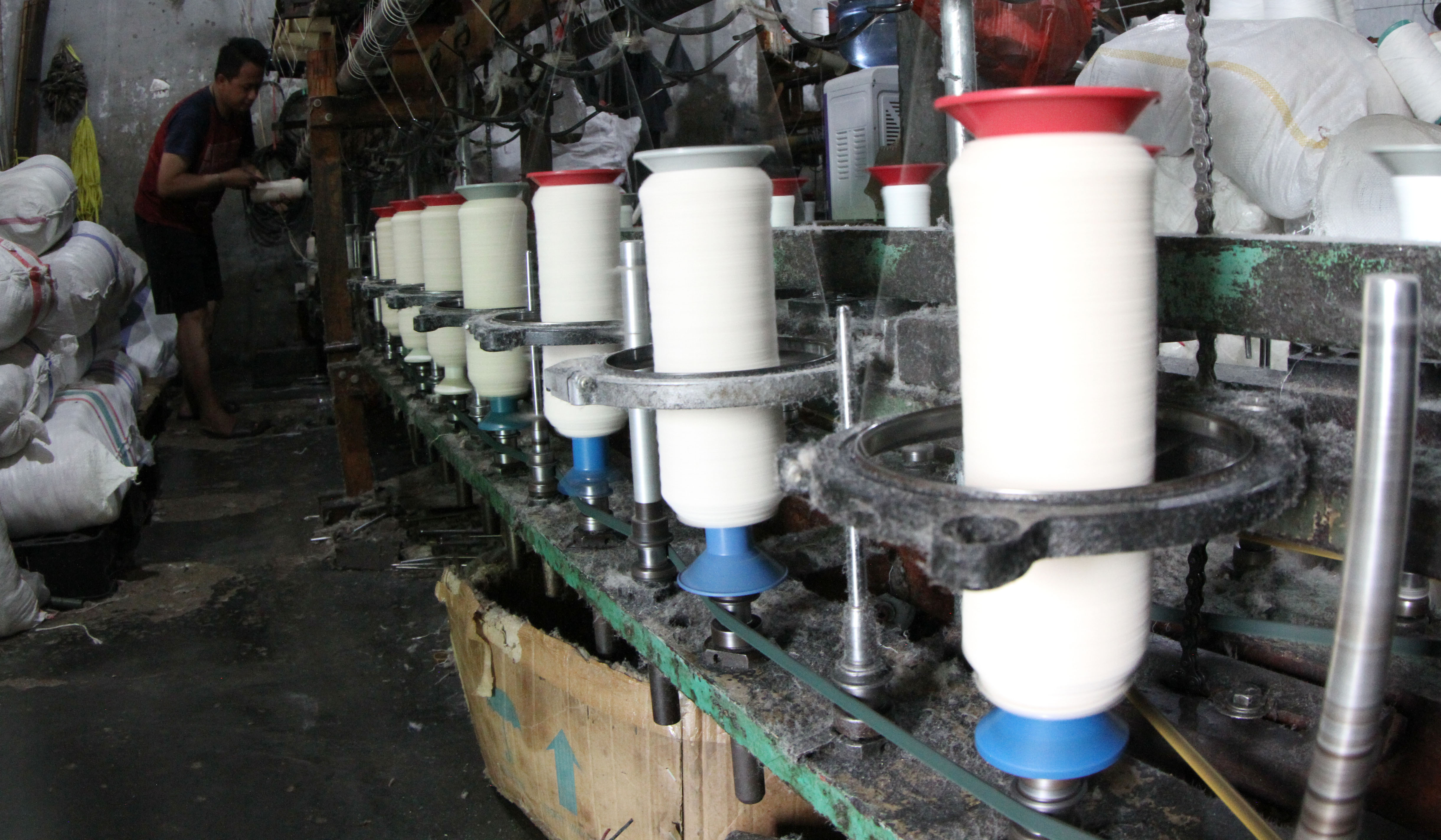 Industri tekstil di Kebayoran Lama, Jakarta. (Agus Priatna/SinPo.id)