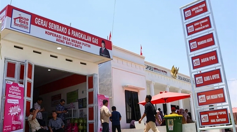 Ilustrasi gerai Koperasi Desa/Kelurahan Merah Putih (SinPo.id/Antara)
