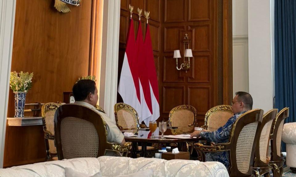 Presiden Prabowo Bertemu Waka DPR Dasco di Istana, Bahas Isu Strategis Nasional (SinPo.id/Biro Setpres)