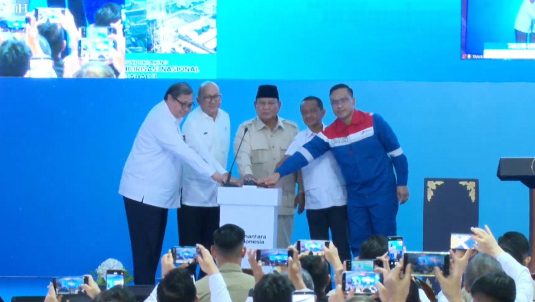 Prabowo Groundbreaking 13 Proyek Hilirisasi Rp 116 T: Kilang Minyak hingga Pengganti LPG (SinPo.id/YouTube Setpres)