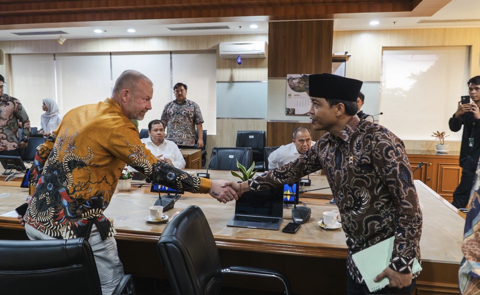 PT Eco Power Nusantara silaturahmi ke Kementerian Kehutanan (Kemenhut) untuk jajaki kerja sama di bidang energi hijau. Istimewa