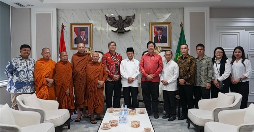 Menang Nasaruddin Umar menerima audiensi WALUBI (SinPo.id/ Dok. Kemenag)
