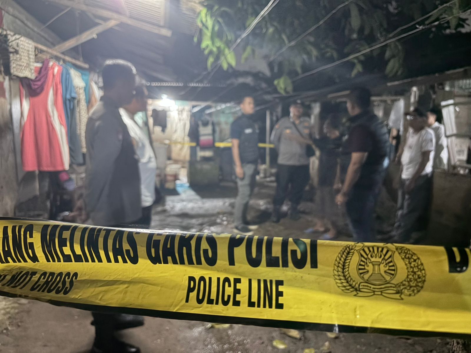 TKP Pembunuhan korban di Binong Tangerang (SinPo.id/Dok.Polres Tangsel)