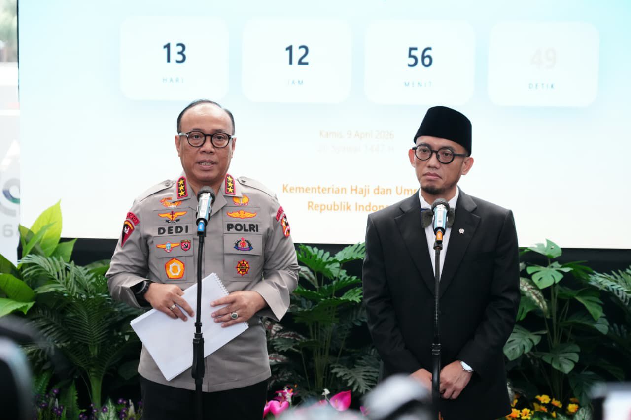 Wakapolri Komjen Pol Dedi Prasetyo bersama Wamenhaj Dahnil Anzar Simanjuntak (SinPo.id/Dok.Polri)