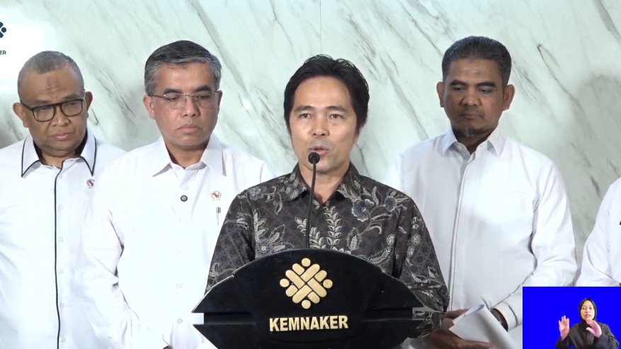 Carlos Rajagukguk, anggota LKS Tripartit Nasional (SinPo.id/Bakom RI)