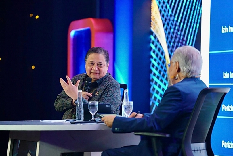 Menteri Koordinator Perekonomian Airlangga Hartarto. (SinPo.id/dok. Ekon)