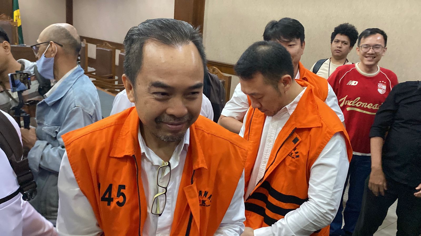 Bos Blueray Cargo saat di persidangan (SinPo.id/Istimewa)