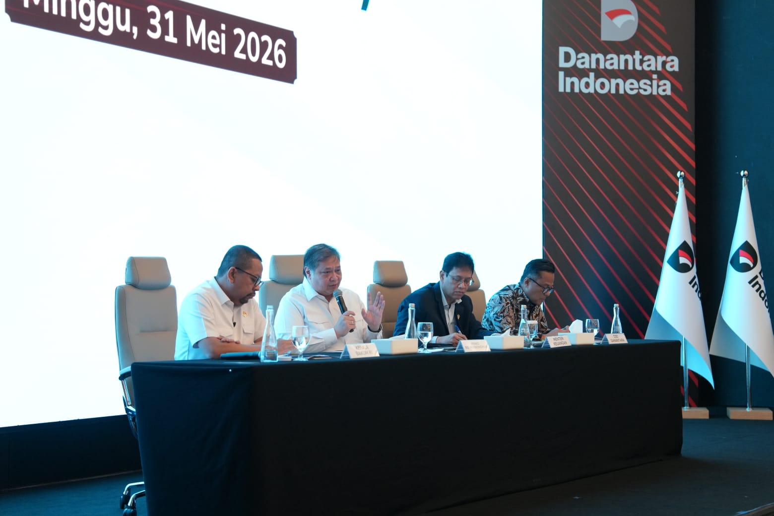 Konferensi pers Persiapan Operasional PT Danantara Sumberdaya Indonesia (SinPo.id/ Dok. Bakom RI)