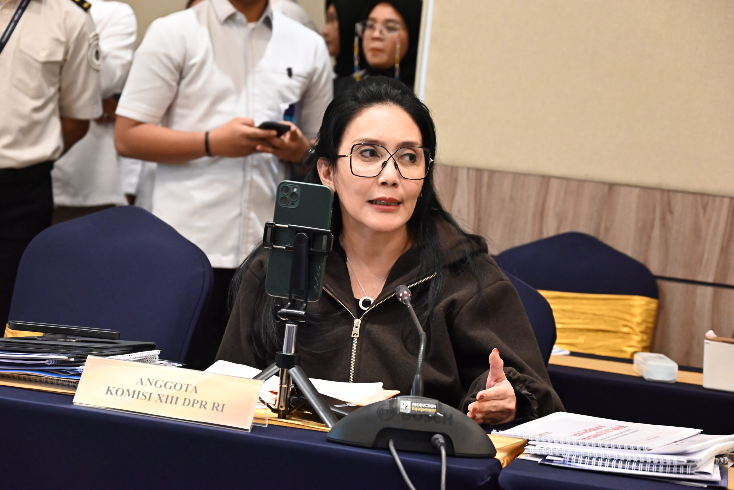 Anggota Komisi XIII DPR RI Rieke Diah Pitaloka (SinPo.id/ EMedia DPR)