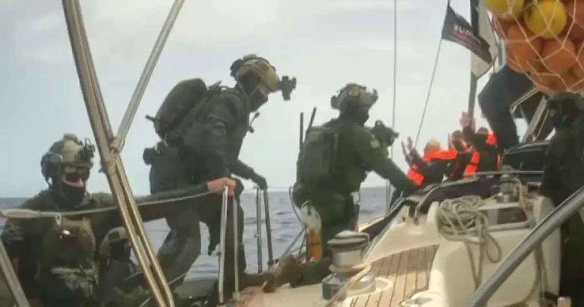 Tentara Israel mencegat Global Sumud dan menangkap aktivis (SinPo id/X)