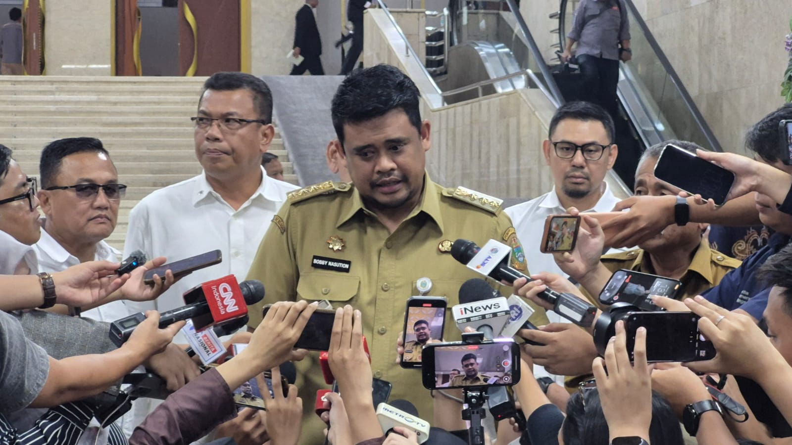 Gubernur Sumut Bobby Nasution (SinPo.id/ Galuh Ratnatika)