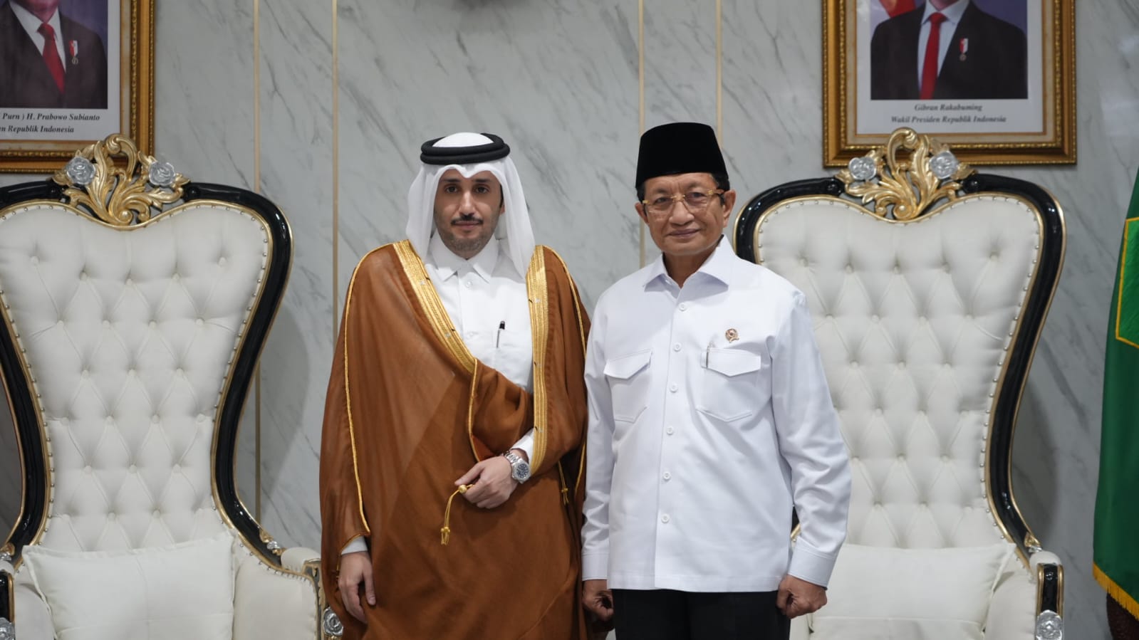 Indonesia-Qatar Bahas Pengembangan SDM Islam dan Kolaborasi di IKN (SinPo.id/Kemenag)