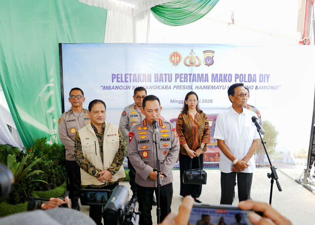 Peletakan batu pertama Mapolda DIY (SinPo.id/ Dok.Polri)