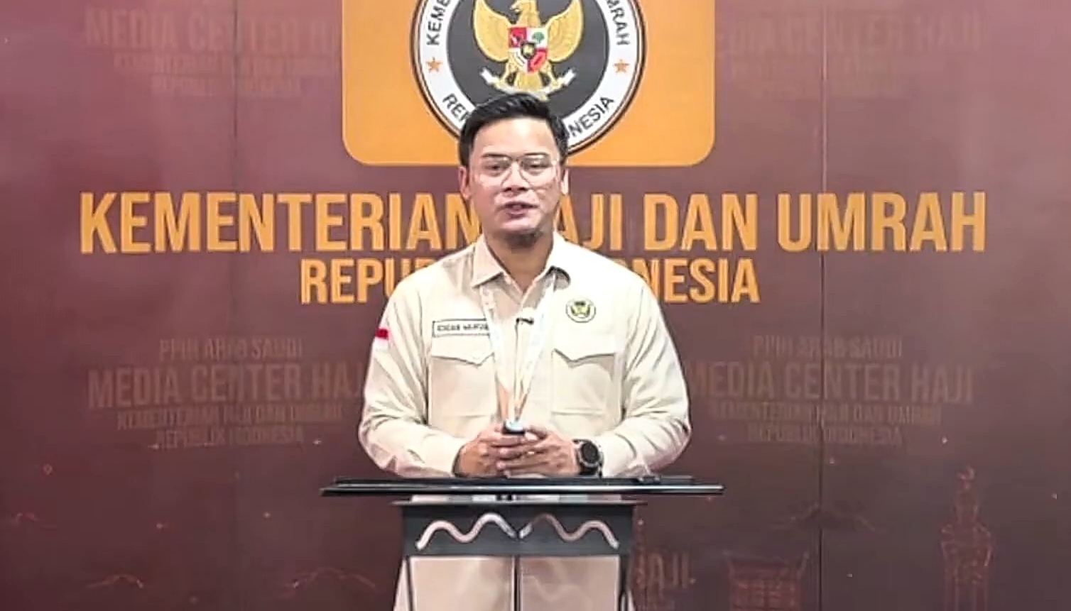 Juru Bicara Kementerian Haji dan Umrah RI, Ichsan Marsha (SinPo.id/Kemenhaj RI)