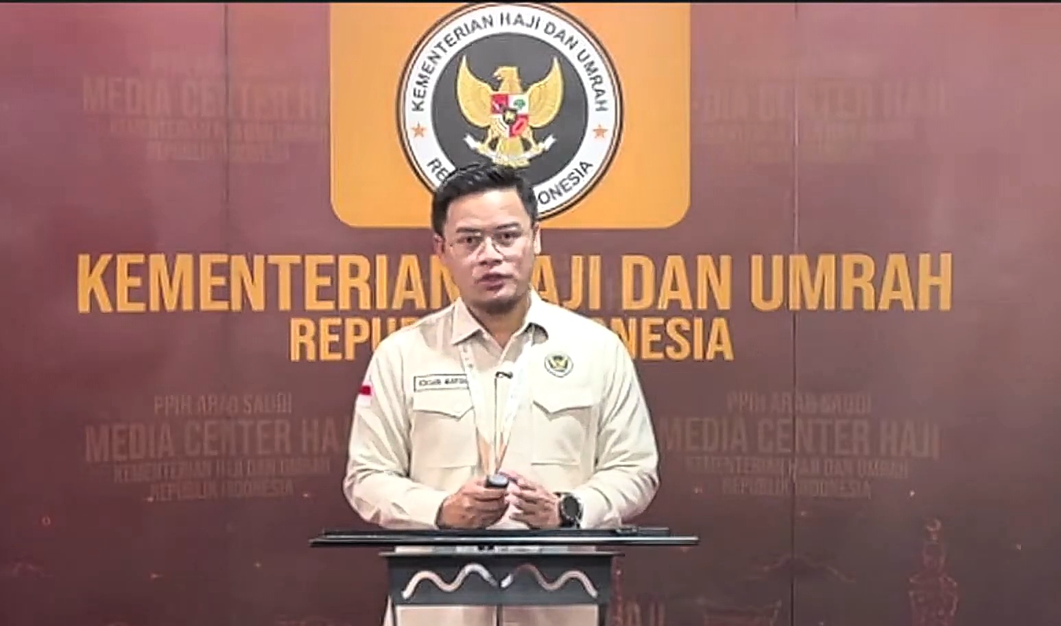 Juru Bicara Kementerian Haji dan Umrah RI, Ichsan Marsha (SinPo.id/Kemenhaj RI)