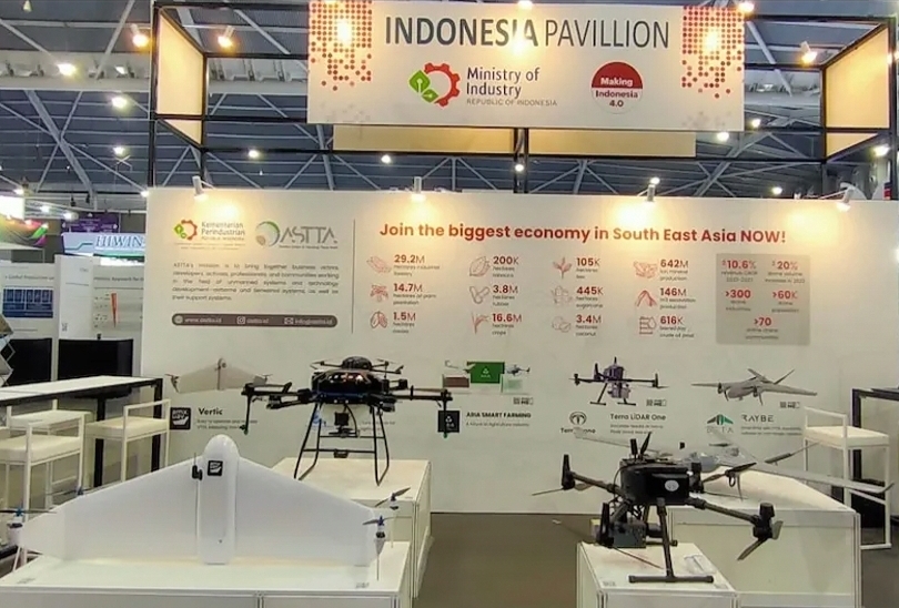 Pameran industri drone pertanian (SinPo.id/Dok. Kemenperin)
