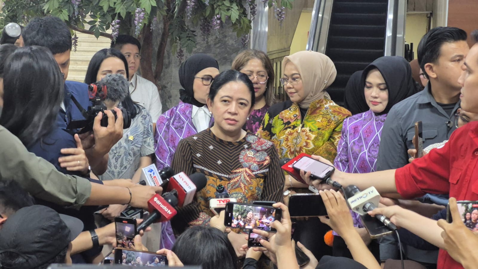 Ketua DPR RI Puan Maharani (SinPo.id/ Galuh Ratnatika)