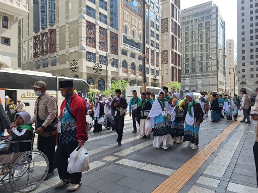 Suasana Lokasi Kedatangan Jemaah Haji di Arab Saudi (Foto: SinPo.id/Kemenhaj)