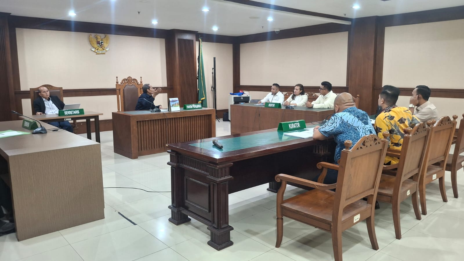 Sidang Penundaan Kewajiban Pembayaran Utang (PKPU) PT Sinergi Karya Sederhana (SKS). (Istimewa)