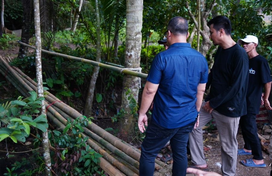 Pembangunan jembatan di Pandeglang (SinPo.id/ Dok. Pribadi)