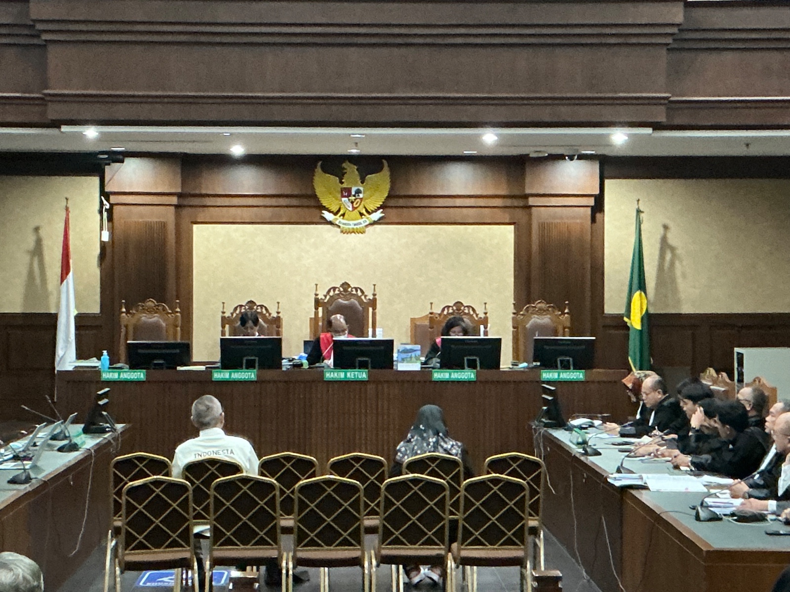 Pembacaan vonis dugaan korupsi pengadaan LNG (SinPo.id/ David)